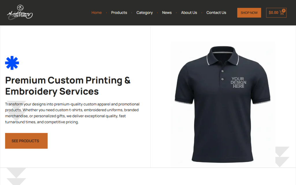 Midtown Custom – Premium Apparel Printing & Embroidery